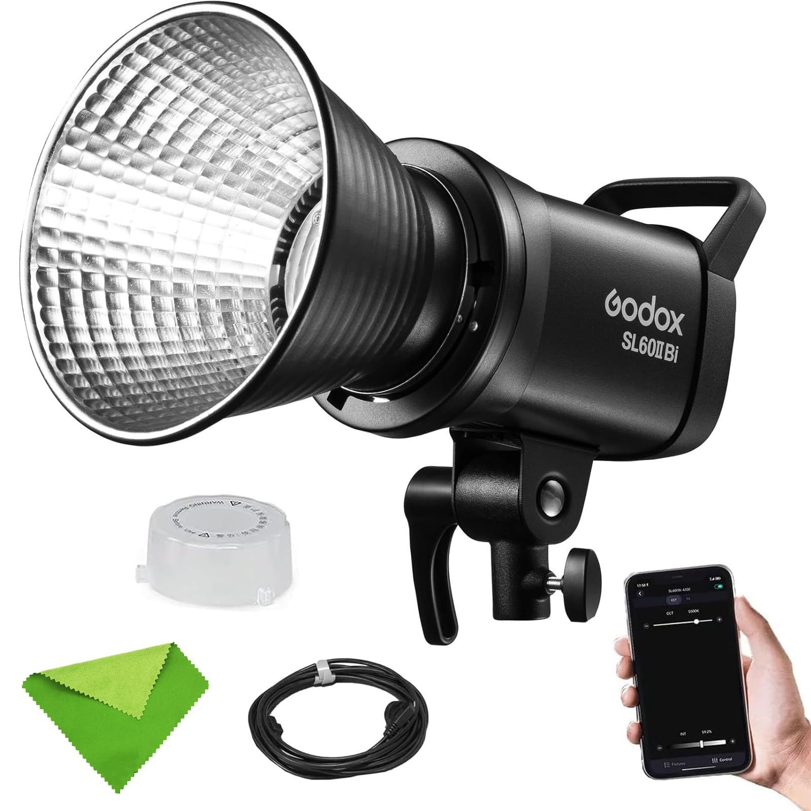 Godox SL60IIBi luz LED bicolor de 75W con montura Bowens para vídeo 8