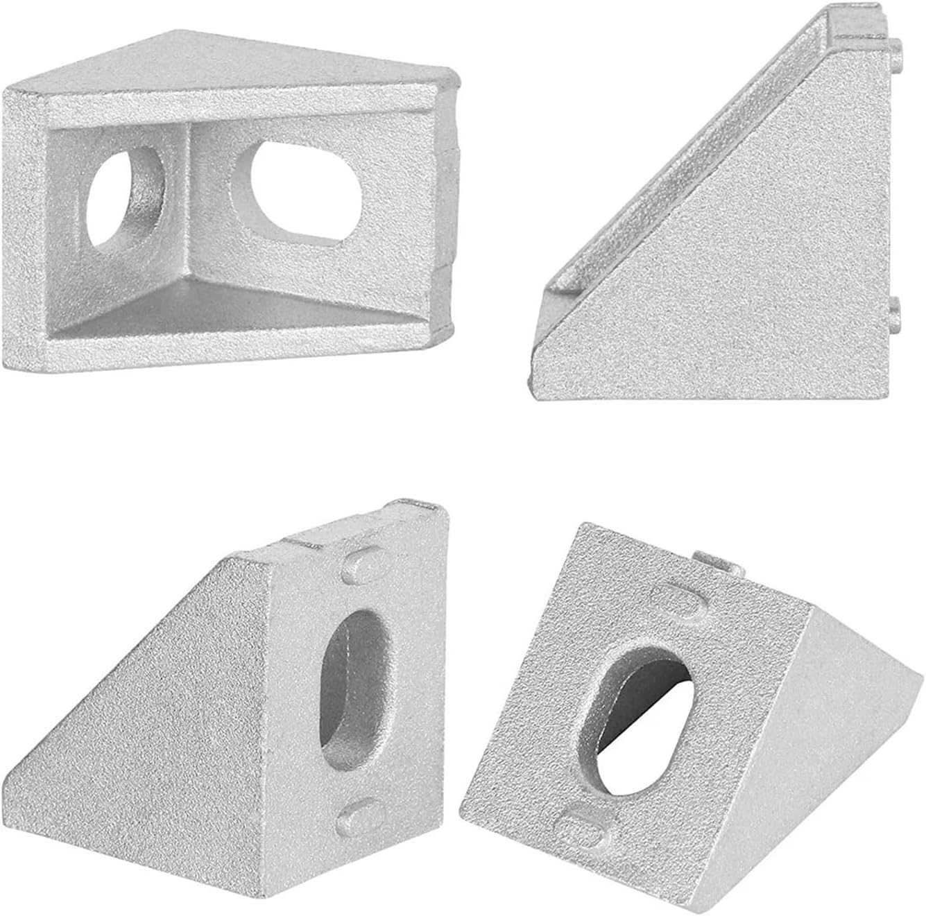 20pcs 2020 Angle Bracket Aluminum Extrusion Angle Bracket Right Angle T Slot Angle Bracket Support Aluminum Extrusion Profile