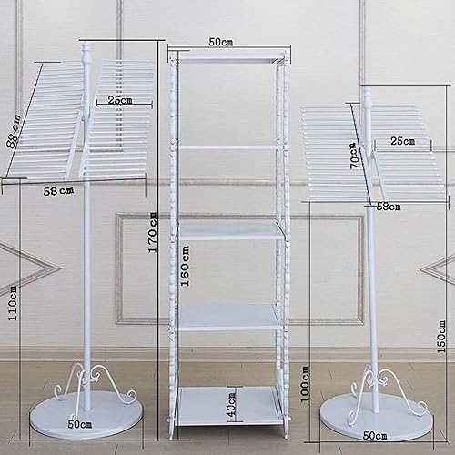 Miniatura 2 de Organizador de bufanda independiente de metal, bufandas comerciales, chal y bufandas, multifuncional, para tienda de ropa, cinturón, pantalones,