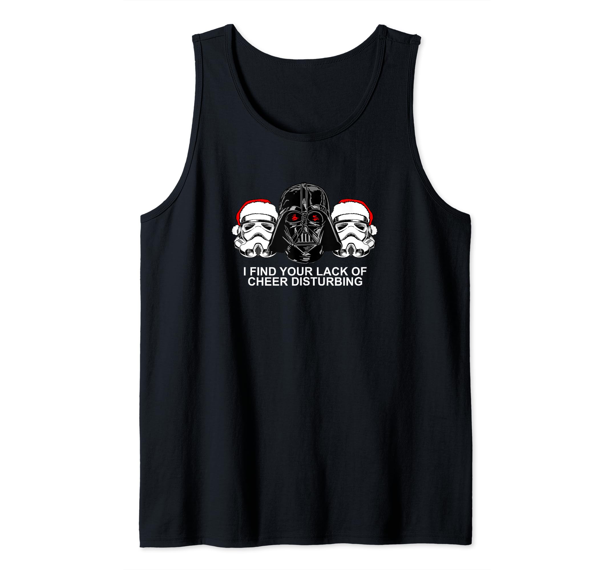 Star Wars Vader Troopers Lack Of Cheer Christmas Tank Top, Black