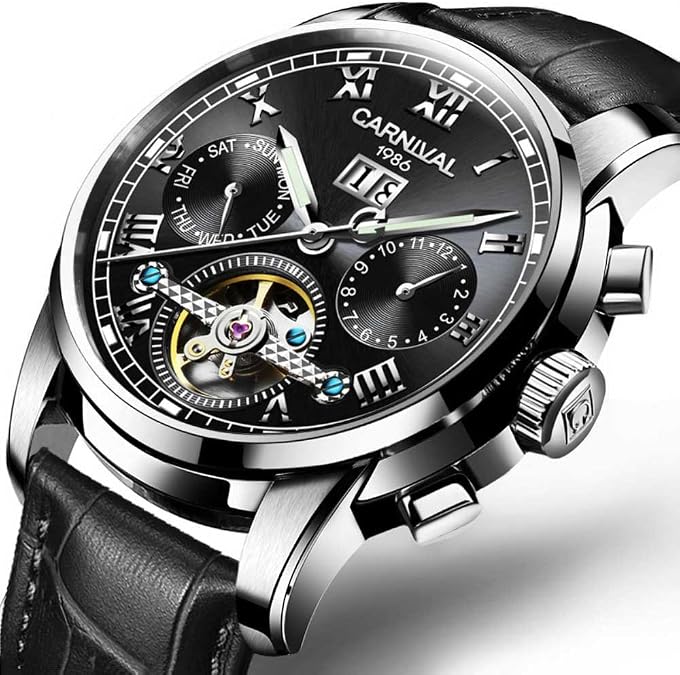 TEINTOP Carnival Complications Watches for Men Automatic Mechanical