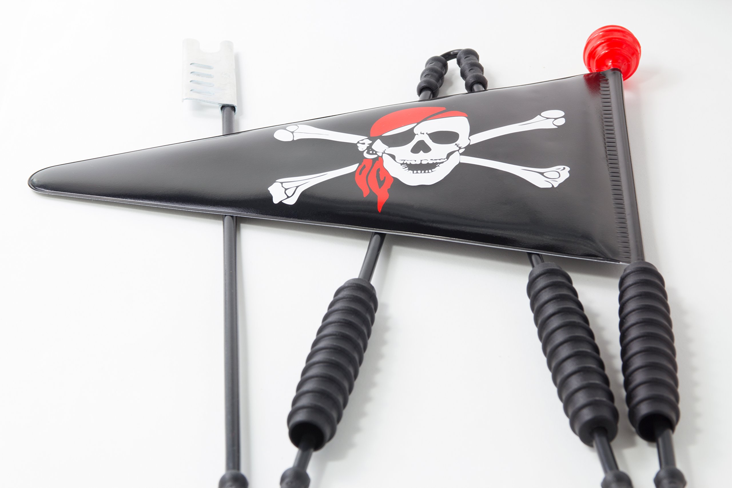 Banderín para bicicleta infantil pirata 160 cm 4 piezas