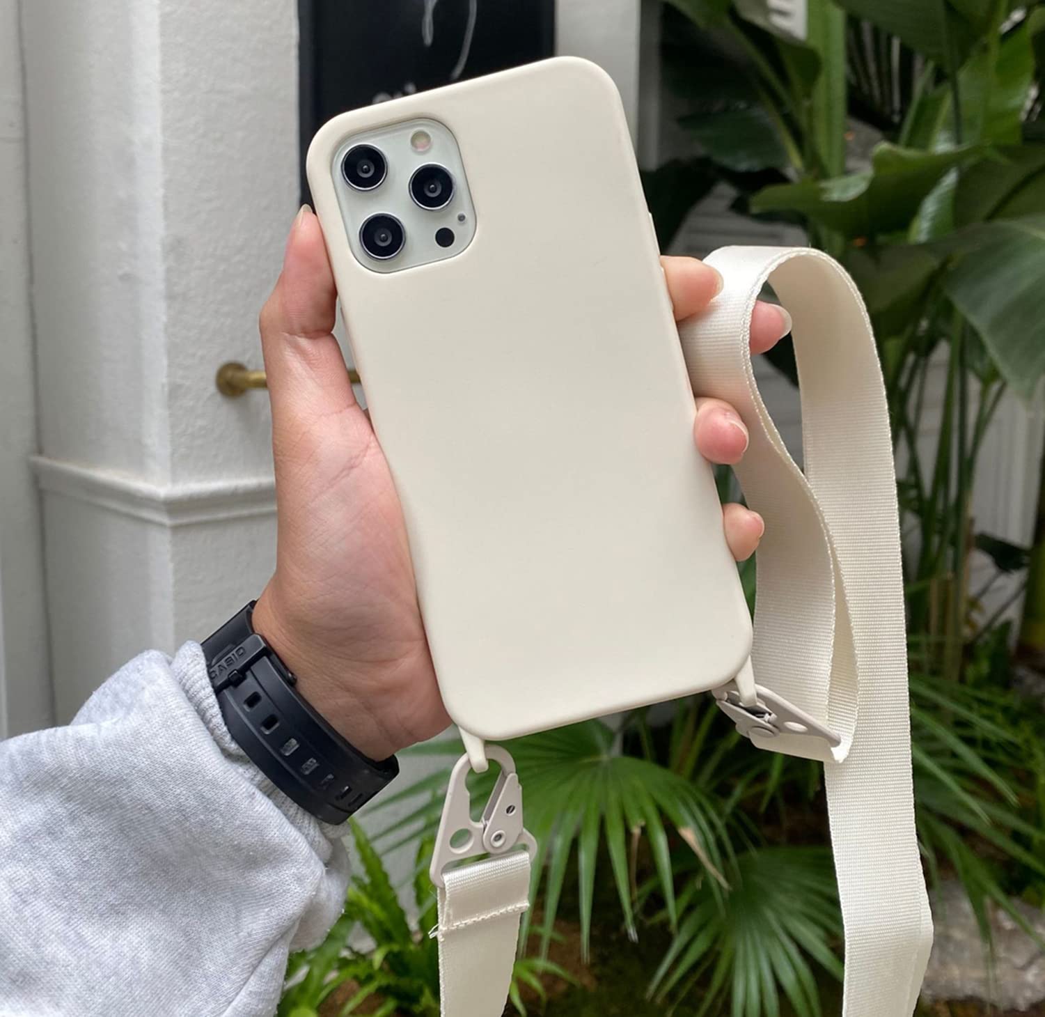 Handykette Mit Hülle Für IPhone 13 Mini – Nylon-Schultergurt & Weiche Silikon-Hülle Mit Verstellbarem Band