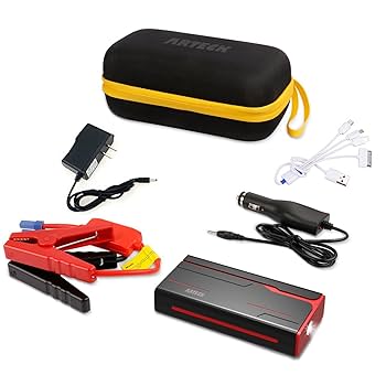 ジャンプスターター エンジンスターター 非常用 充電式 12V 車 スターター Amazon | Arteck ジャンプスターター 12V車用エンジンスターター