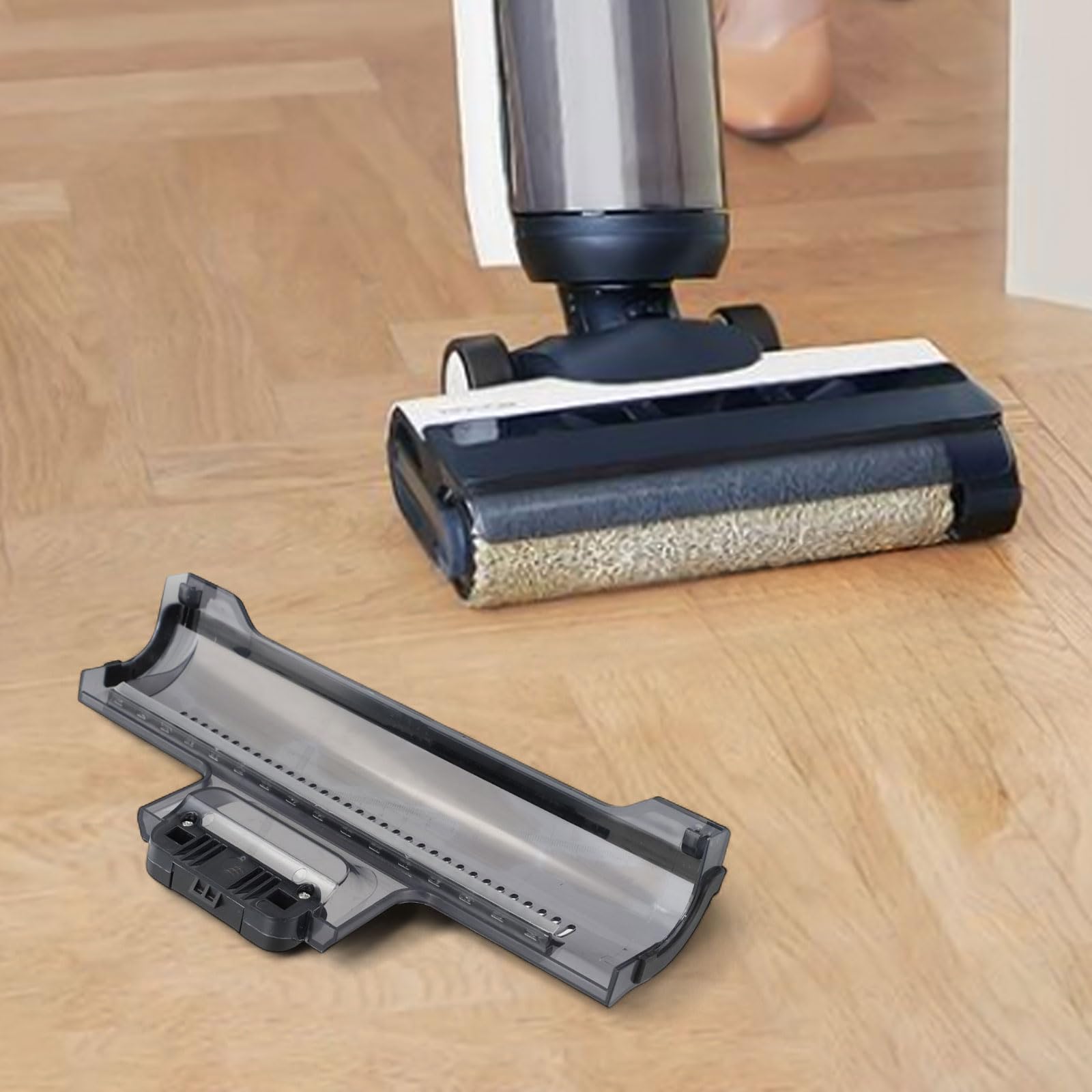 Hauptbürstenabdeckung als Ersatzteil für Tineco Floor S3 Staubsauger mit Anti-Wrap-Bodenschutzpad, einfache Montage Dank Schnalle, Polycarbonat