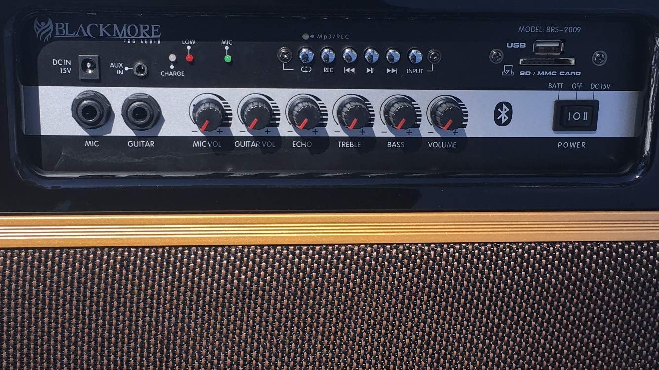 Close-up of Blackmore BRS-2009 control panel