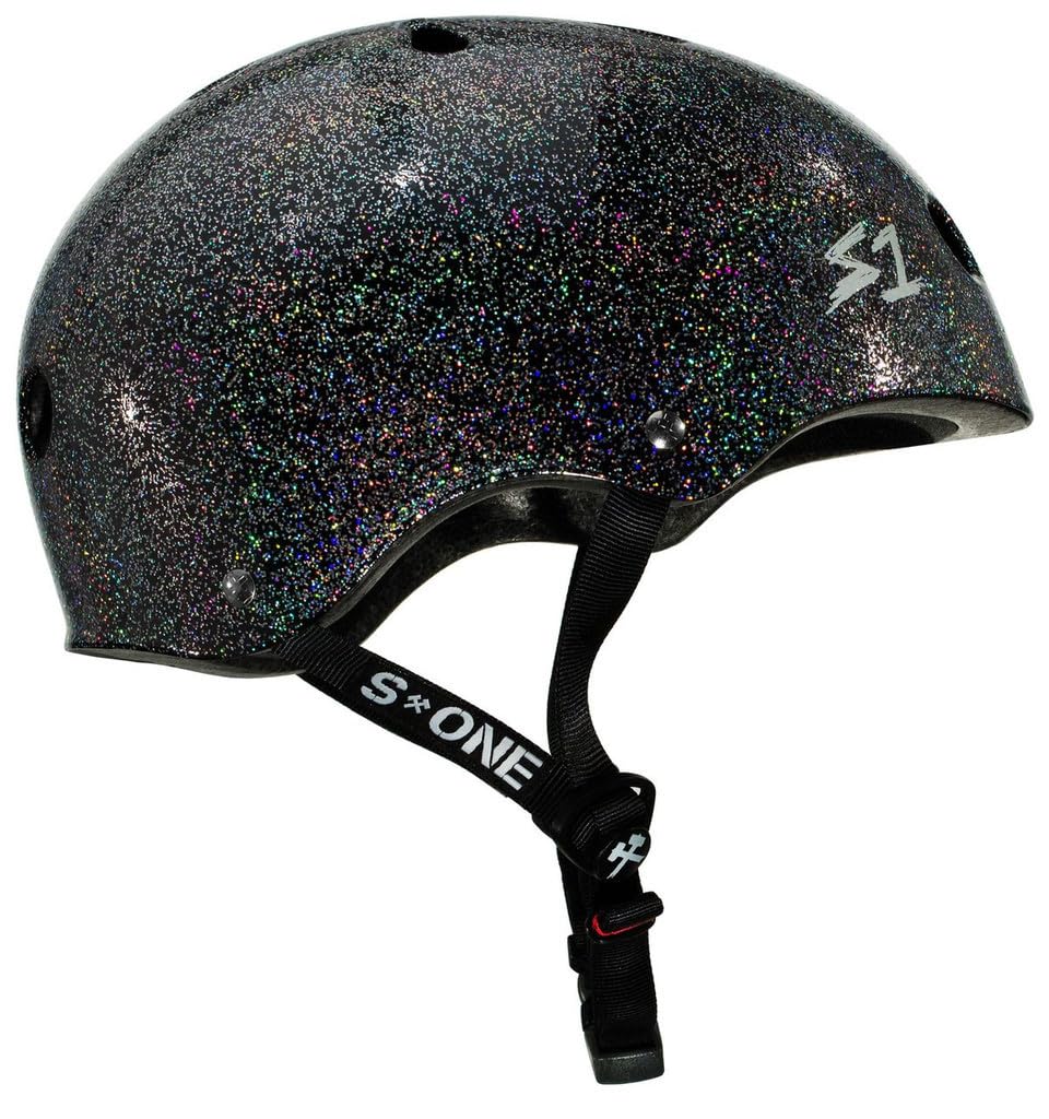 Mega Lifer czarny brokatowy kask rozmiar S S-One