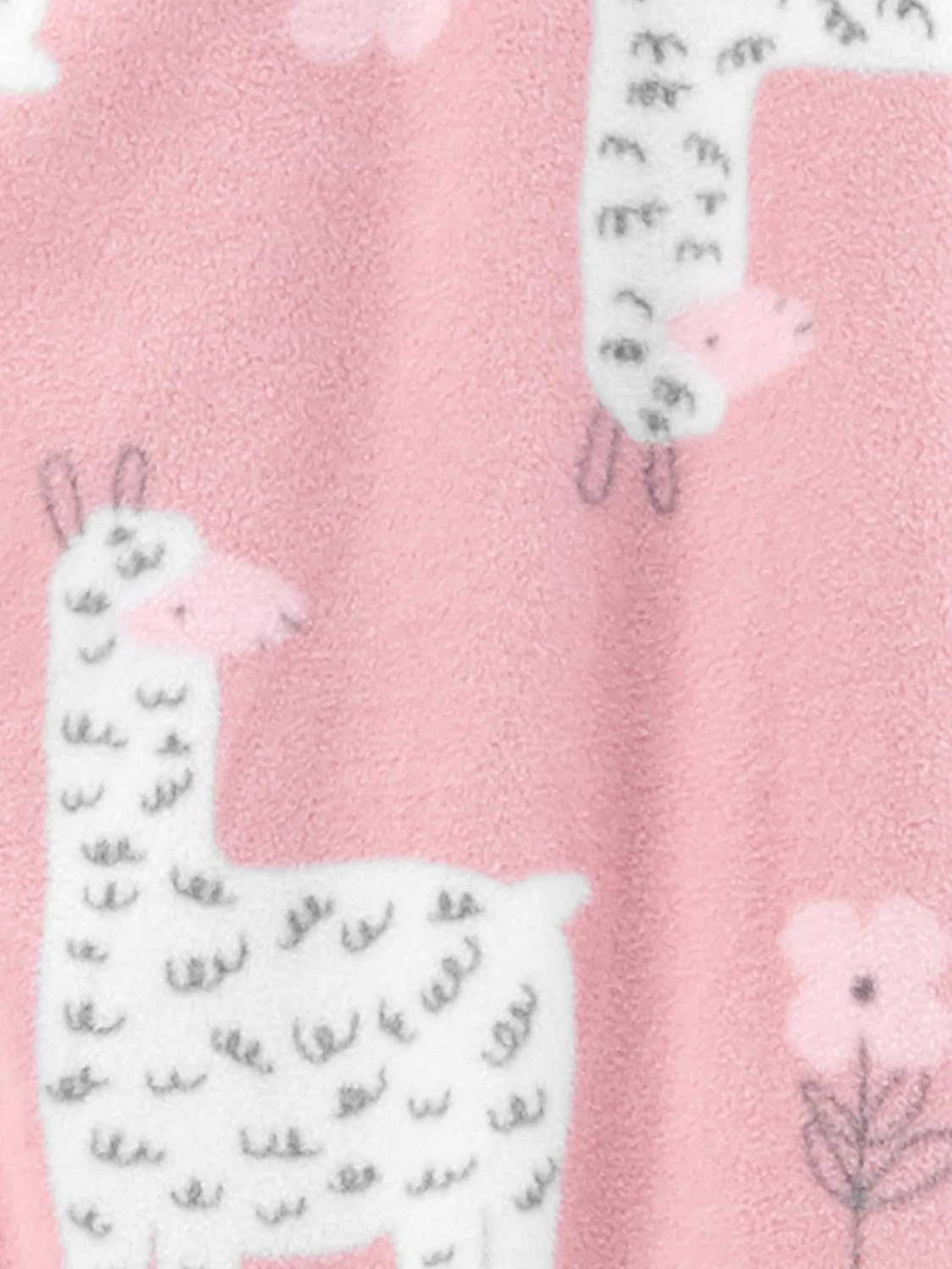 Simple Joys by Carter's Girls' 2-Pack Loose-fit Fleece Footed Pajamas - Image 3