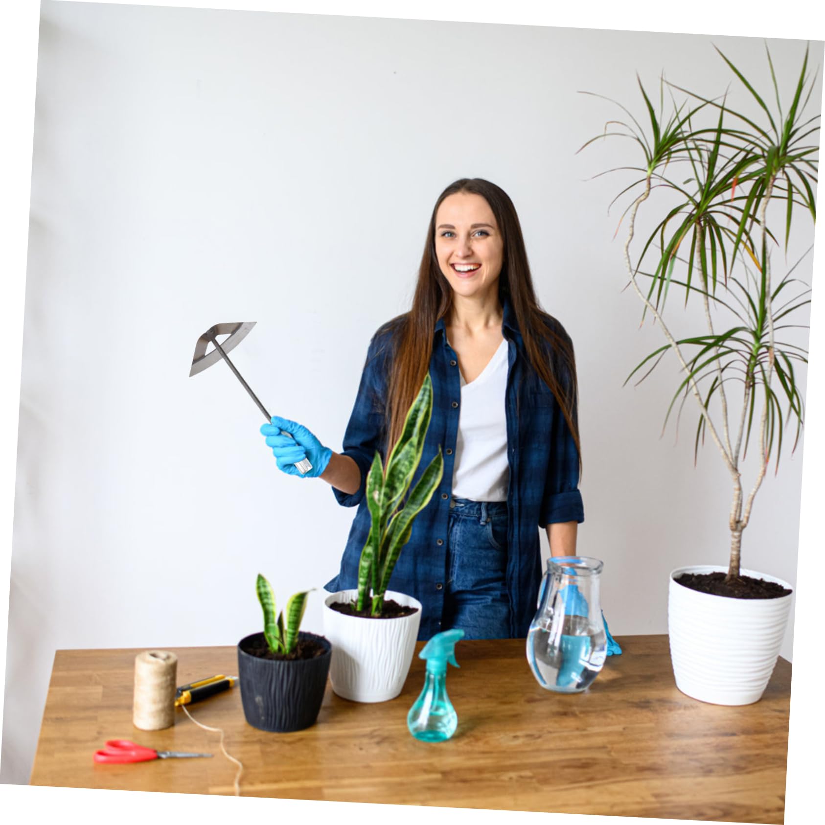 BESPORTBLE 4piezas Herramientas De Deshierbe Azadas De Mano Portátiles Para Jardín Azadas De Jardinería Multiusos Para Deshierbe Jardín Para