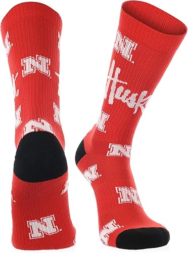 TCK Nebraska Cornhuskers Socks Crew Length Sock Mayhem