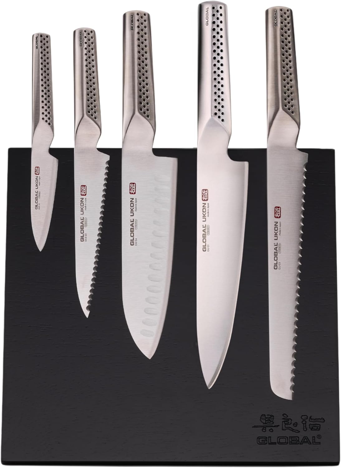 Set Cuchillos Cocina 6 Piezas Acero Inoxidable Base Magnética