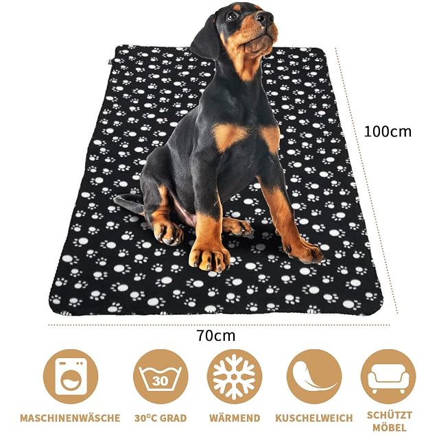 Foto 4 de 4 de OMH nutrition OH MY HEALTH Manta de forro polar para gatos, 3 unidades, lavable y suave, 70 cm x 100 cm