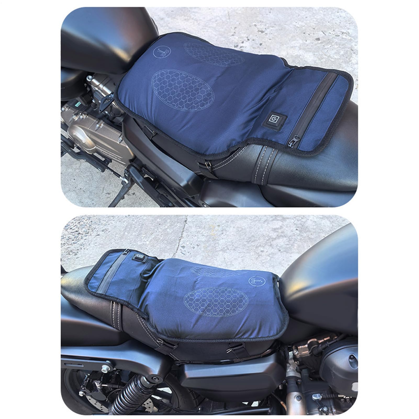 Cuscinetto Riscaldante Per Sella Moto Per Riscaldamento Motocicli | Riscaldatore Sella Per Bici Elettriche Per Motociclisti Touring Avventura Inverno Freddo Quotidiano Lunga