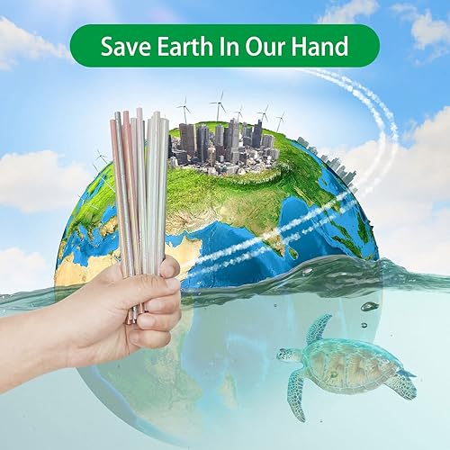 Miniatura 7 de Black and White Striped Paper Straws, 100% Biodegradable and Compostable Black Striped Drinking Straws For Party Supplies, Birthday, Restaurant