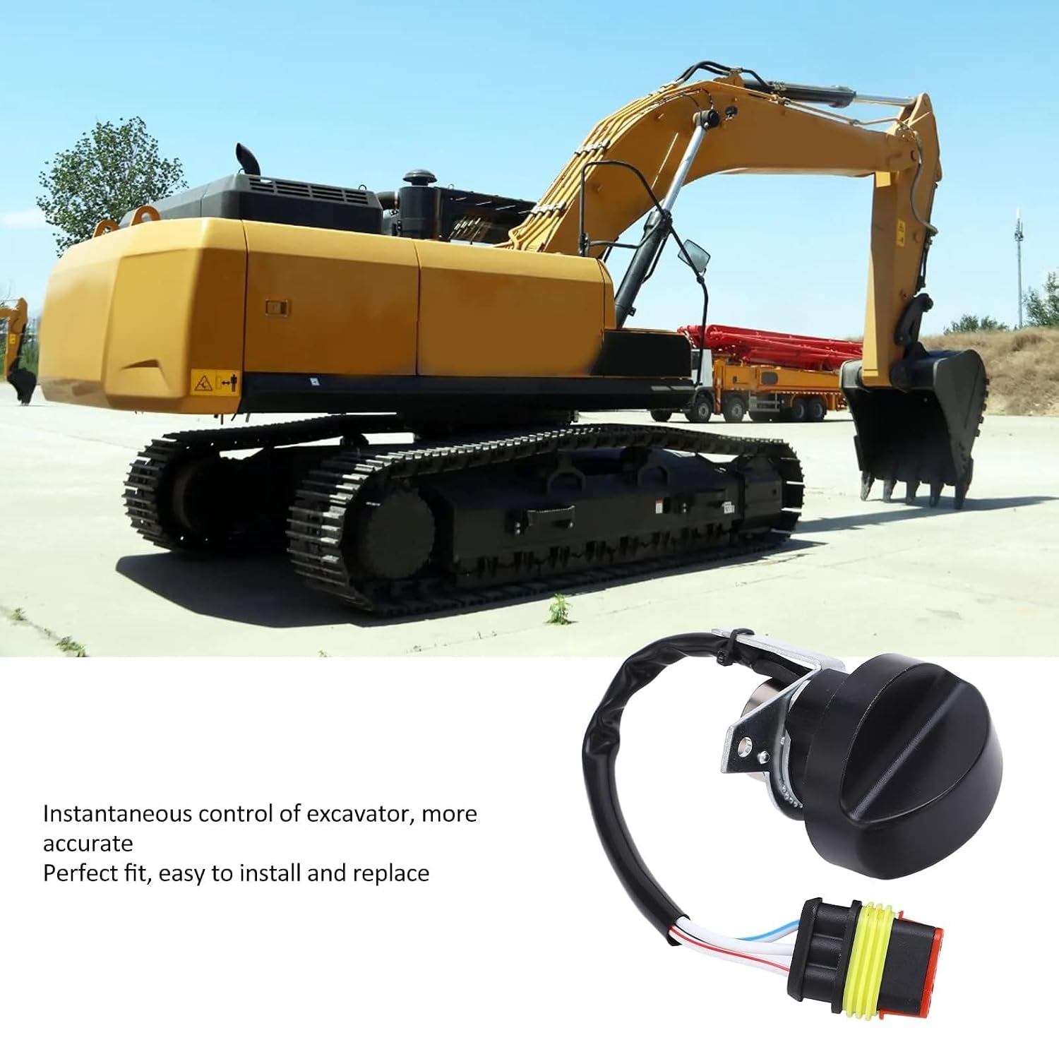 Excavator Throttle Knob Throttle Control Switch for SANY Excavator Throttle Motor Knob Replacement Fit for SY55 SY60 SY65 SY75 SY95 SY135 SY235 SY215-8-9