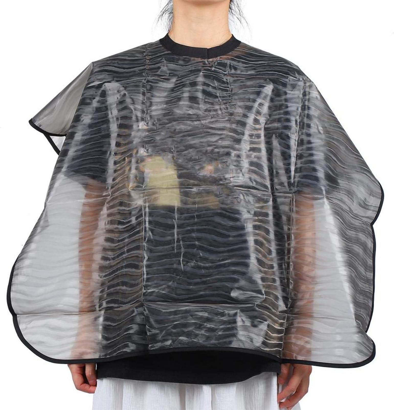 – Hair Dyeing Shawl, Waterproof Hair Salon Hair Dyeing Apron Hairdressing Cape Barber Cape Cloth Tool Ideal for Hair Perm Hair Coloring Haircut(Gray)