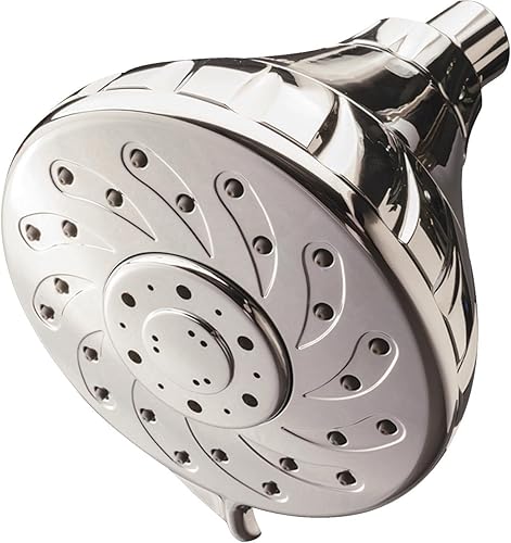 Cabezal de regadera de la marca Culligan, modelo S-W100-BN, con masajeador, para pared, con acabado de níquel cepillado., S-W100-C