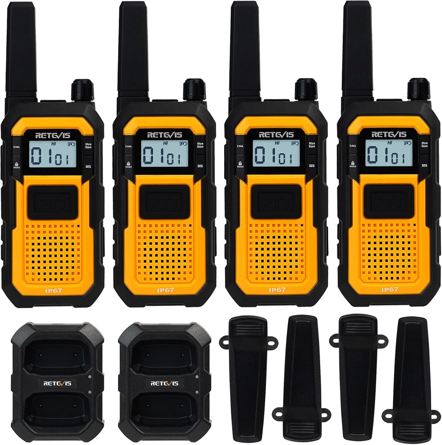Walkie Talkie Retevis RB635 PMR446 - Set 4 Pezzi Con Torcia E VOX - Foto 3