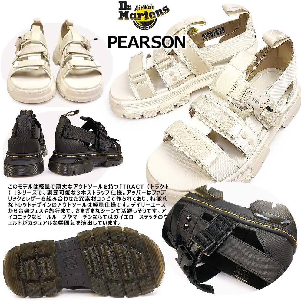 Dr. Martens PEARSON 31576112 EGRET Sandals, Men's, Martinique | Ubuy