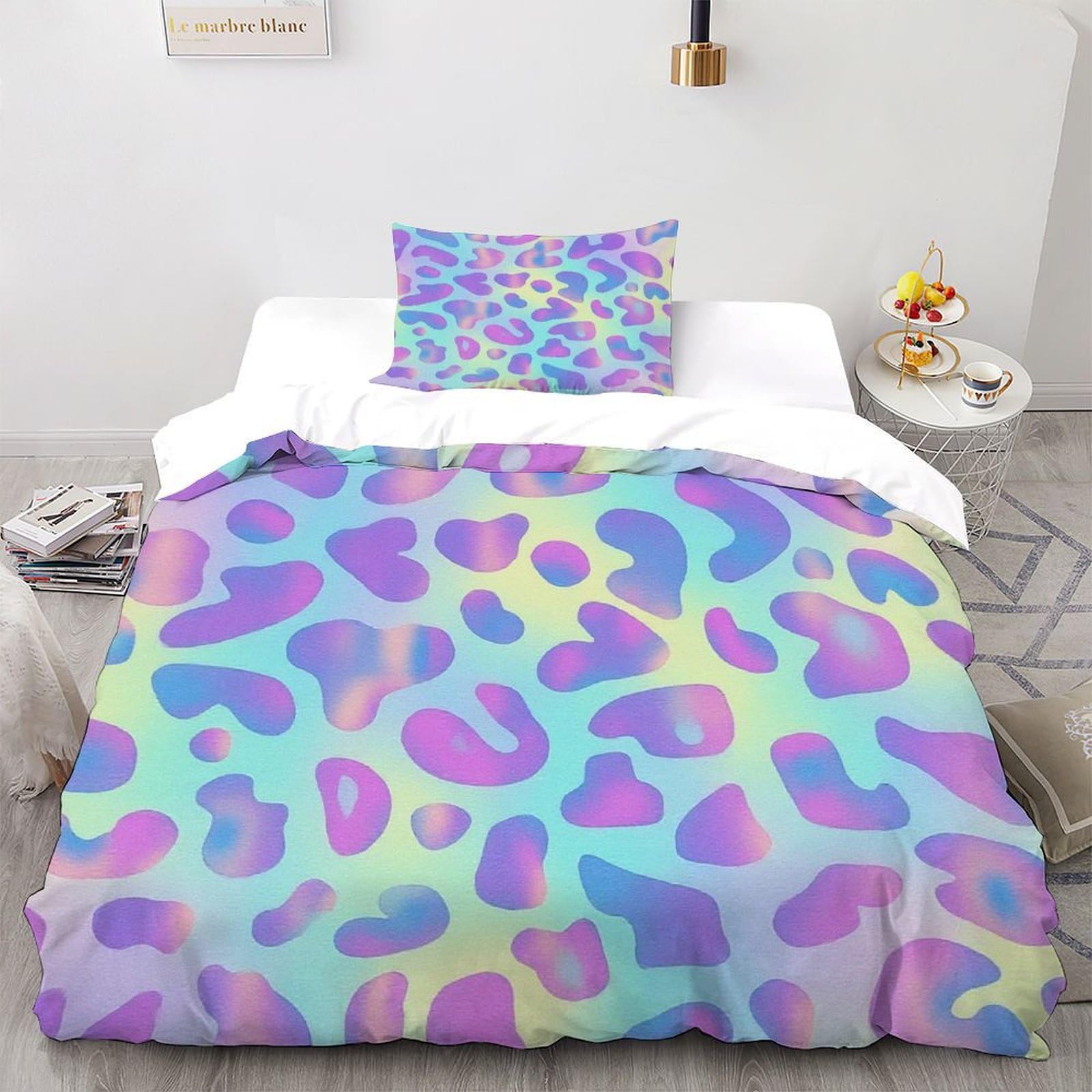 Housse de couette kids aesthetic sky motifs 135x200cm avec taie