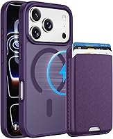 Vista 91 de Funda magnética para iPhone 12 Pro Max con cartera desmontable, compatible con MagSafe, soporte para tarjeta de crédito con funda protectora delgada