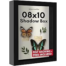 Americanflat 8x10 G&ouml;lge Kutusu &Ccedil;er&ccedil;eve Siyah Yumuşak Keten Arka Kısım - Kompozit Ahşap Duvar ve Masa &Uuml;st&uuml; i&ccedil;in Cilalı Camlı