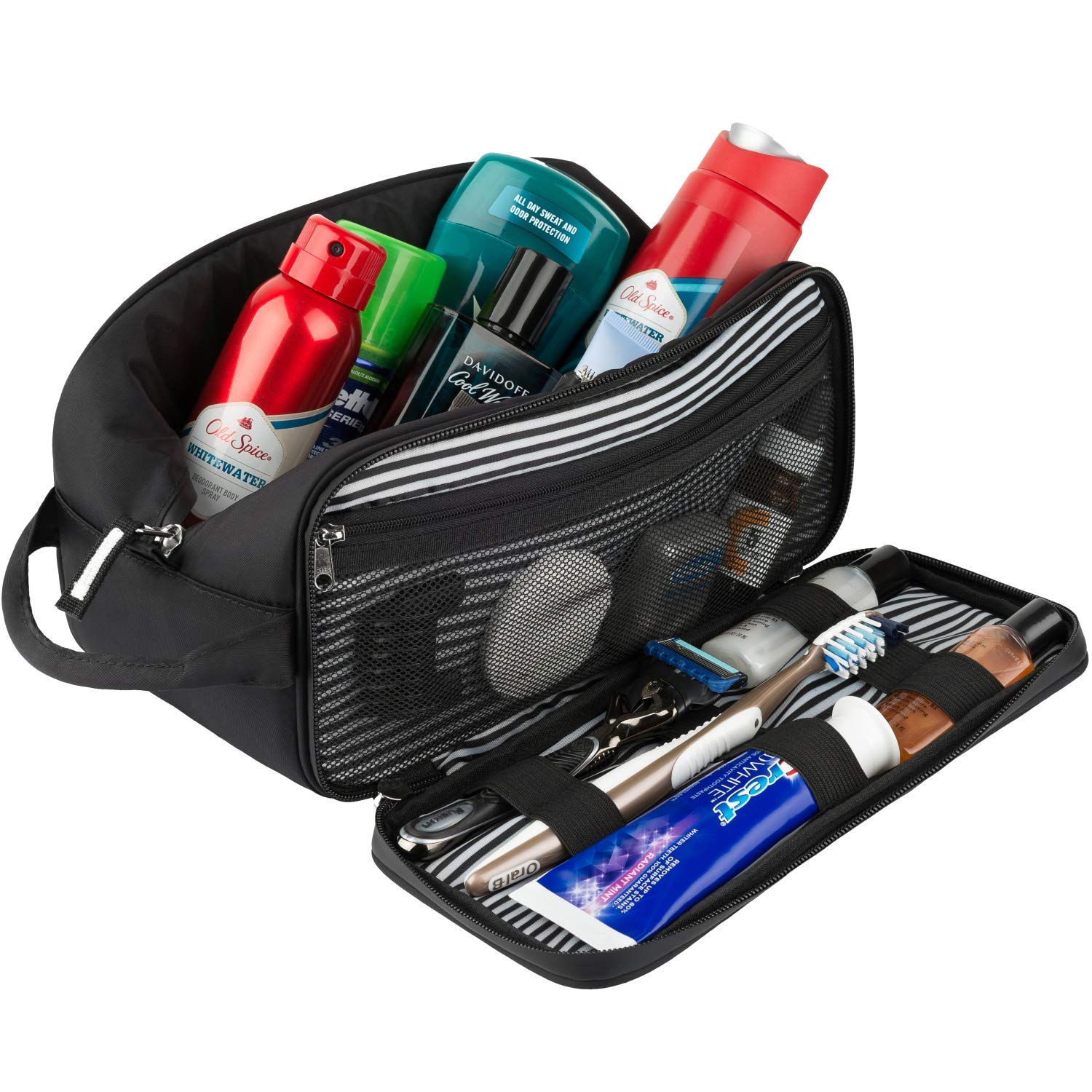 Toiletry Bag Dopp Kit for Men – Nylon Travel Toiletry Bag Waterproof Shower Cosmetic Organizer for Women Men – Travel Kit Shaving Bag for Men