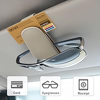 Vista 5 de Soporte para Gafas de Sol de Coche para Visera, Clip Magnético Soporte para Gafas de Coche, Soporte Universal para Gafas de Sol y Gafas de Vehículo