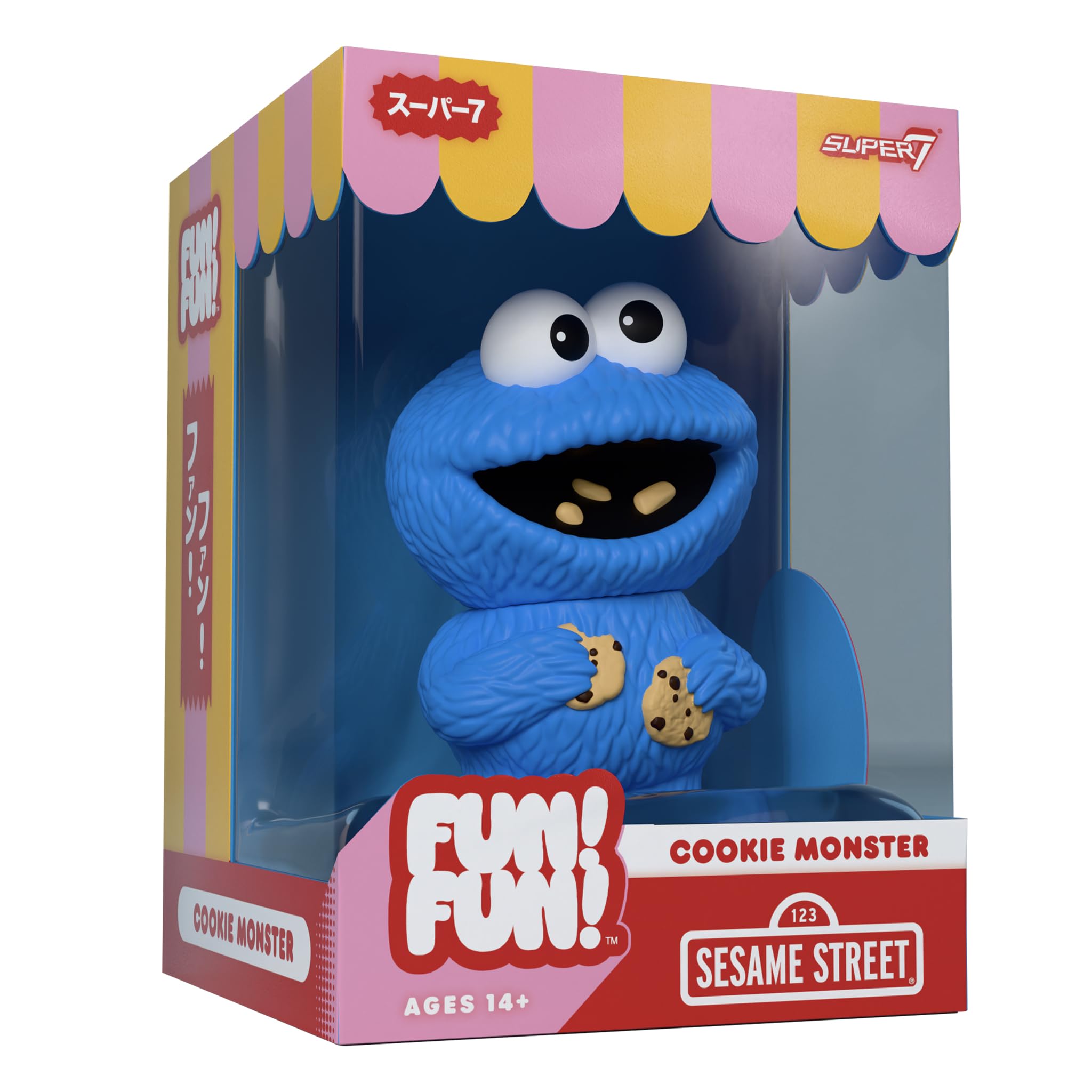 セサミストリート クッキーモンスター フィギュアセット Amazon.co.jp: Super7 Fun!Fun!セサミストリート クッキー モンスター