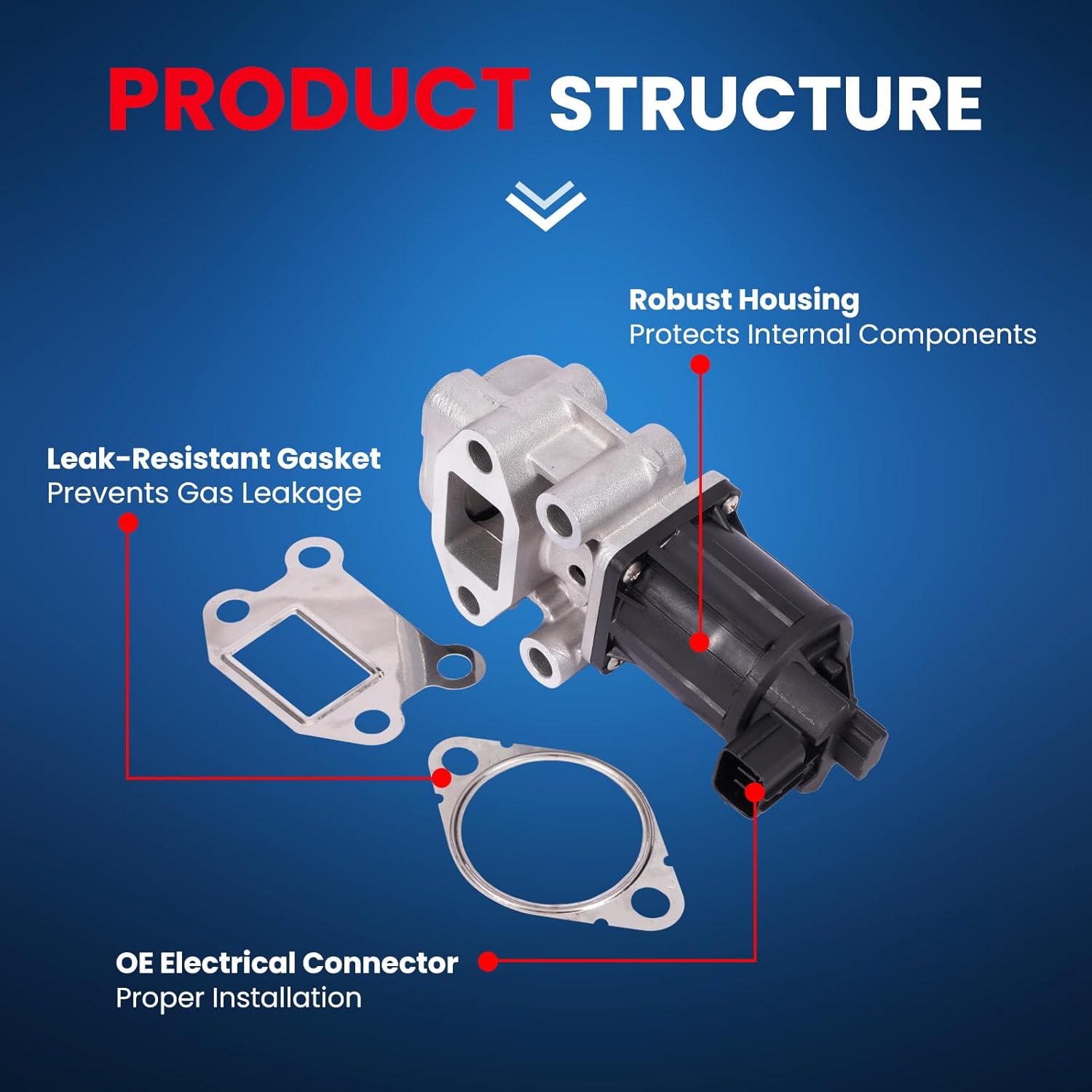 MOCA Recirculation EGR Valve ME191047 Fits for 2008-2014 for Mitsubishi L200 2.4L/ 2.5L & 2005-2014 for Mitsubishi Montero 3.8L