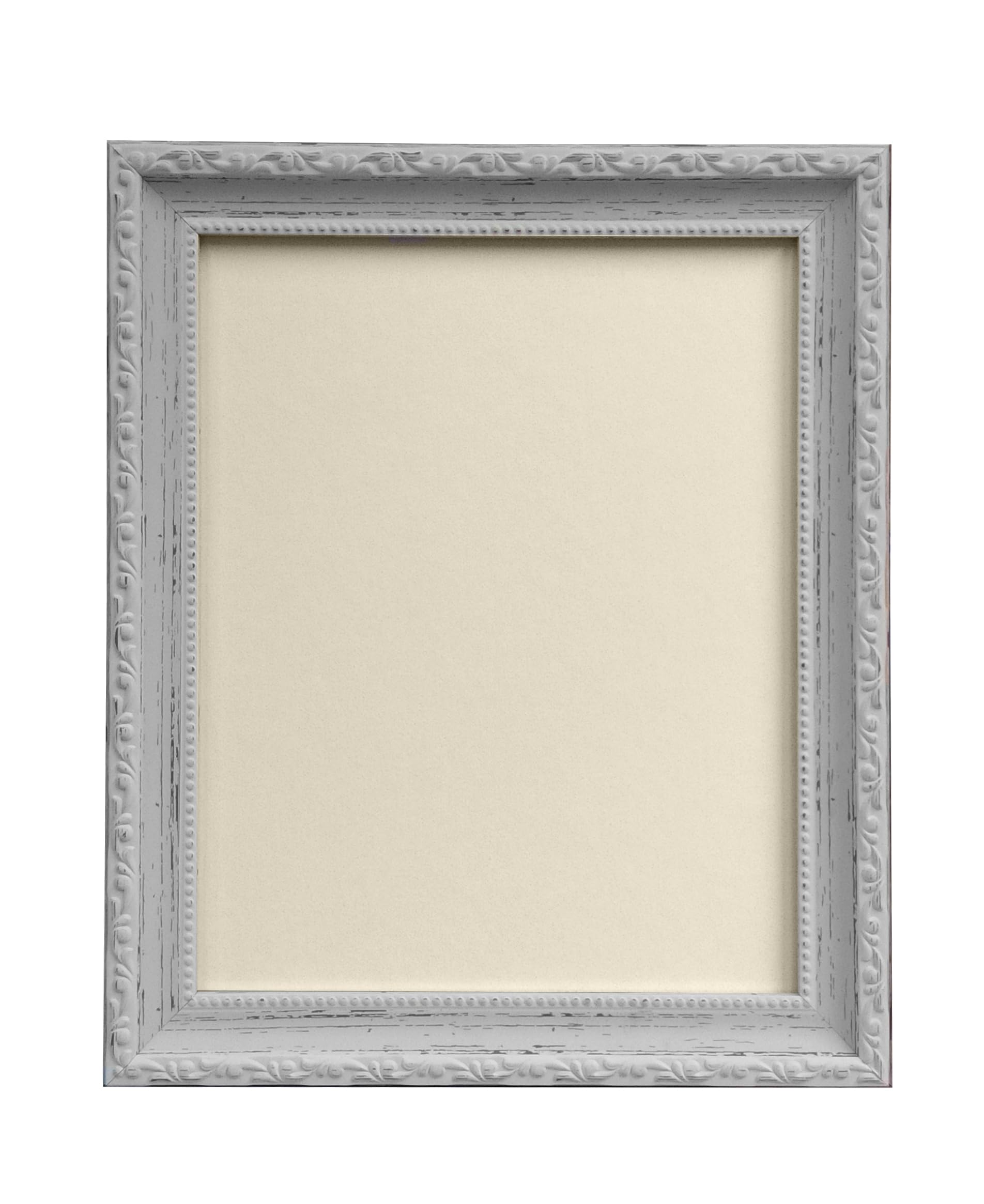 Frames By Post Ivory Backing Board Shabby Chic Distressed White Photo Frame With A2