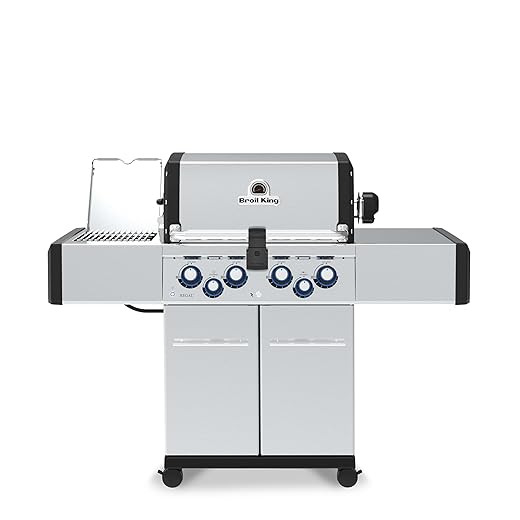 Broil King 956944 Regal S490 Pro IR Propane Gas Grill, 4-Burner, Stainless Steel