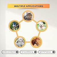 Vista 4 de Eco-Fused - Vendaje autoadhesivo - Vendaje para lesiones para mascotas, perros, gatos, caballos - Paquete de 12 - Vendajes para patas de perros