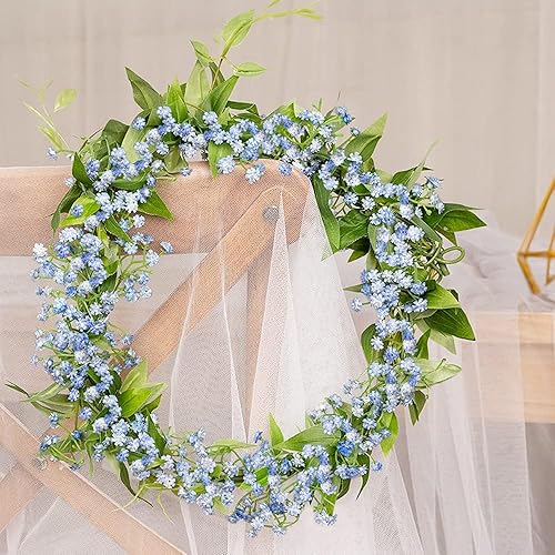 Miniatura 6 de N&T NIETING Baby's Breath Flores Artificiales a Granel, 15 Piezas Ramo de Gypsophila Falsa Bouquet Flores de Tacto Real Arreglo Faux Baby's Breath