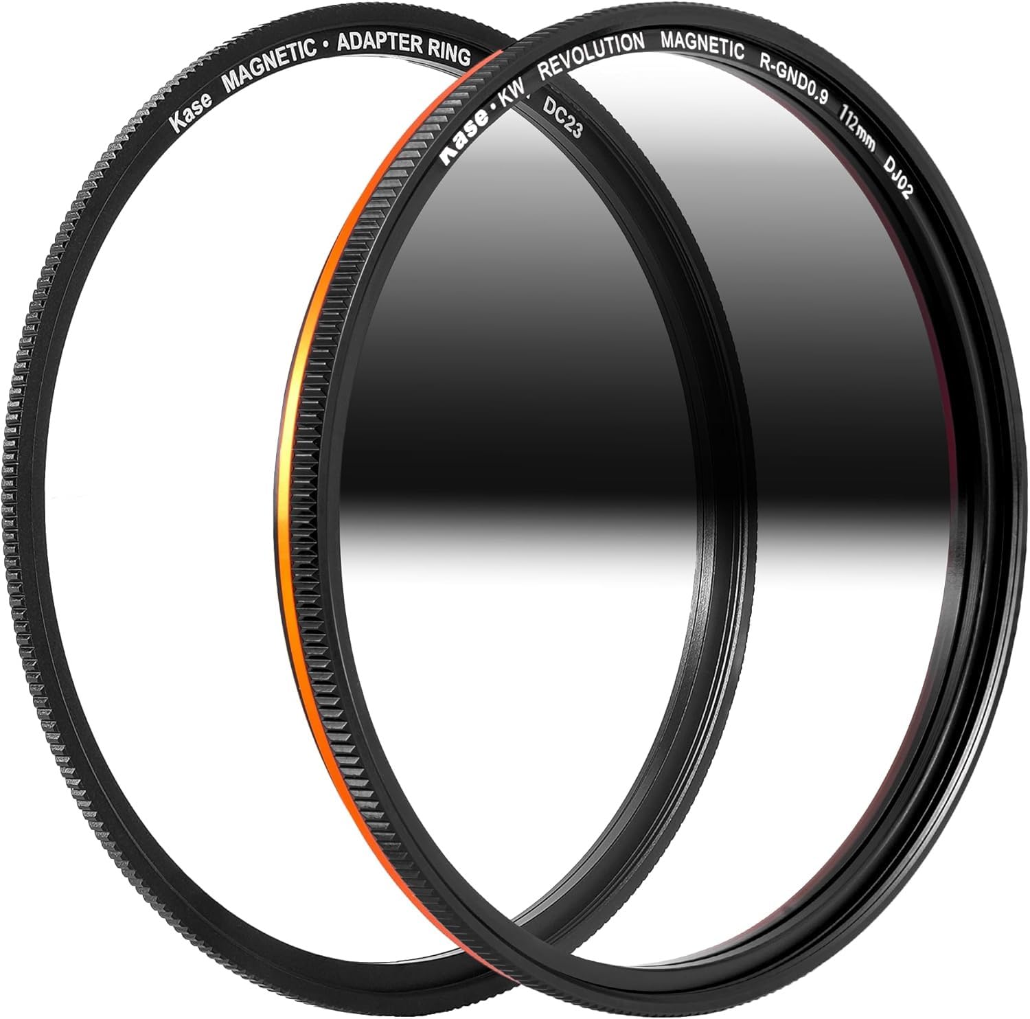 Kase KW Revolution Magnetic Reverse Grad ND8 3 Stop Shockproof Tempered Optical Glass Sunset Filter & Adapter (112mm)