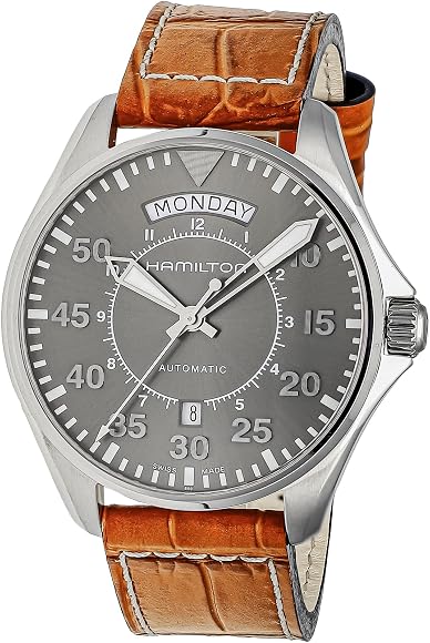Amazon | [ハミルトン] カーキ アビエーション Pilot Day Date Auto 