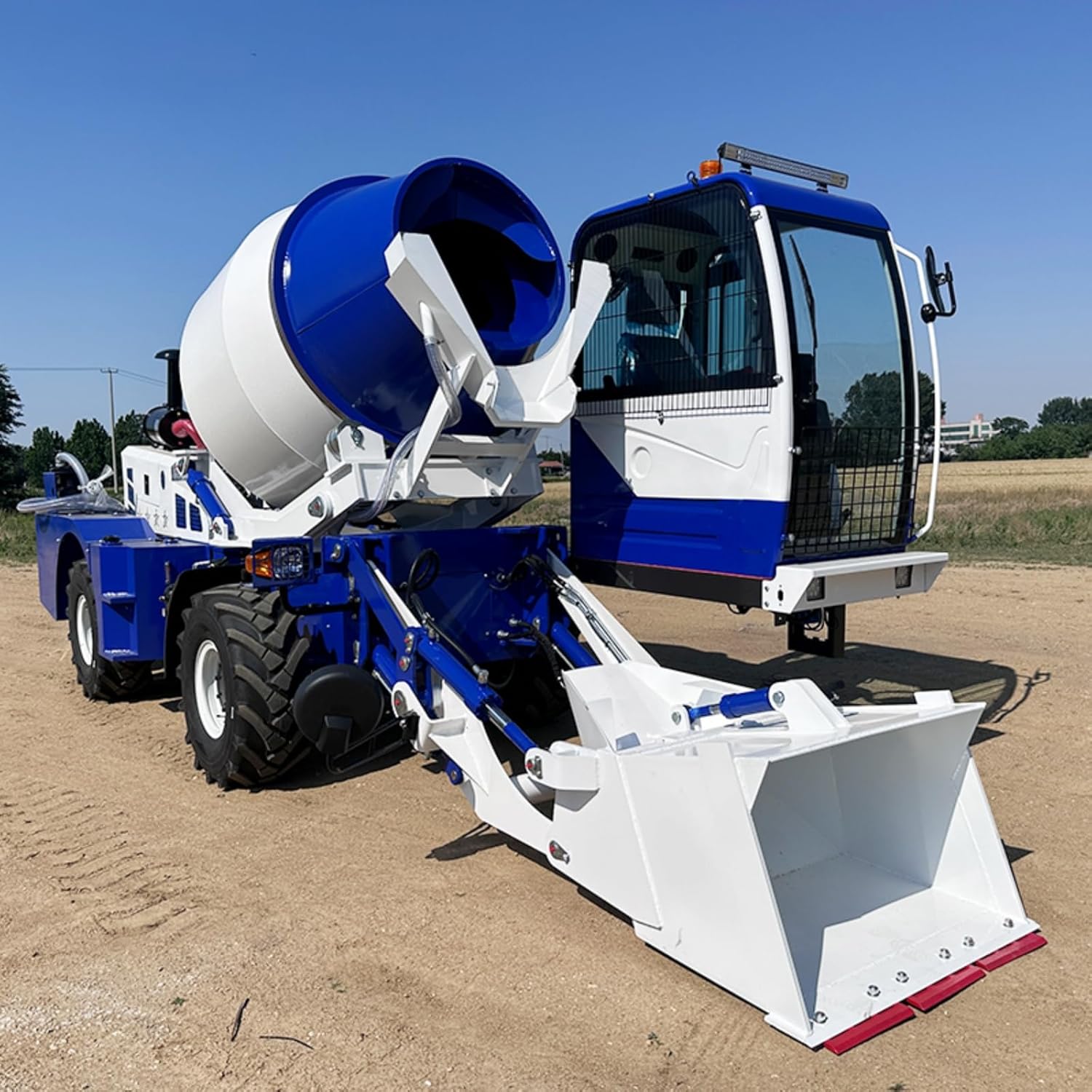 Automatic Self Loading Concrete Mixer with Drum, Multi Application Mixing for Municipal Works, Industrial Sites and Remote Job Locations