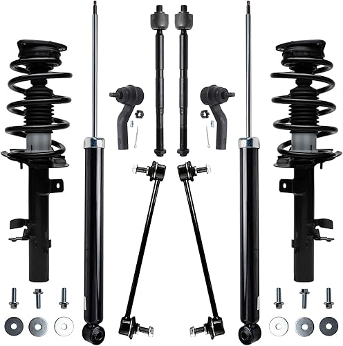 Miniatura 369 de Detroit Axle - Kit de puntales delanteros de 6 piezas para Chevrolet Aveo Aveo5 Pontiac G3 Wave, barra estabilizadora, varillas de acoplamiento