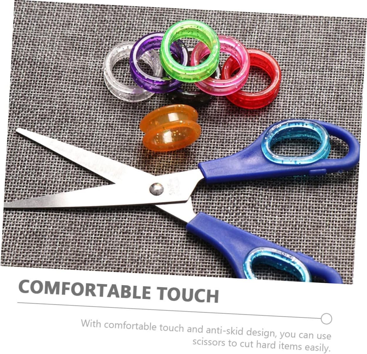 Kisangel 36pcs Scissor Finger Protective Ring Slip Silicone Handheld Ring Cover for Hairdressers Pet Salons image 3