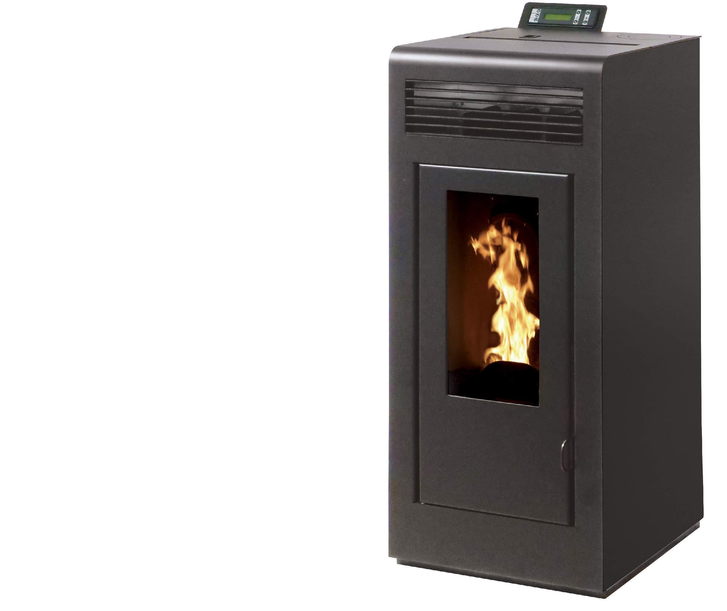 Pack Poêle à granules Interstoves MARINA 13 Etanche sortie Concentrique sur le dessus + Kit Conduit Vertical 80/125 -