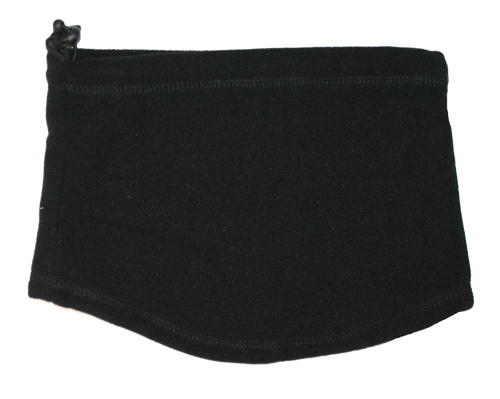Rjm Adults Plain Black Fleece Funnel Snood Neck Warmer Accessories