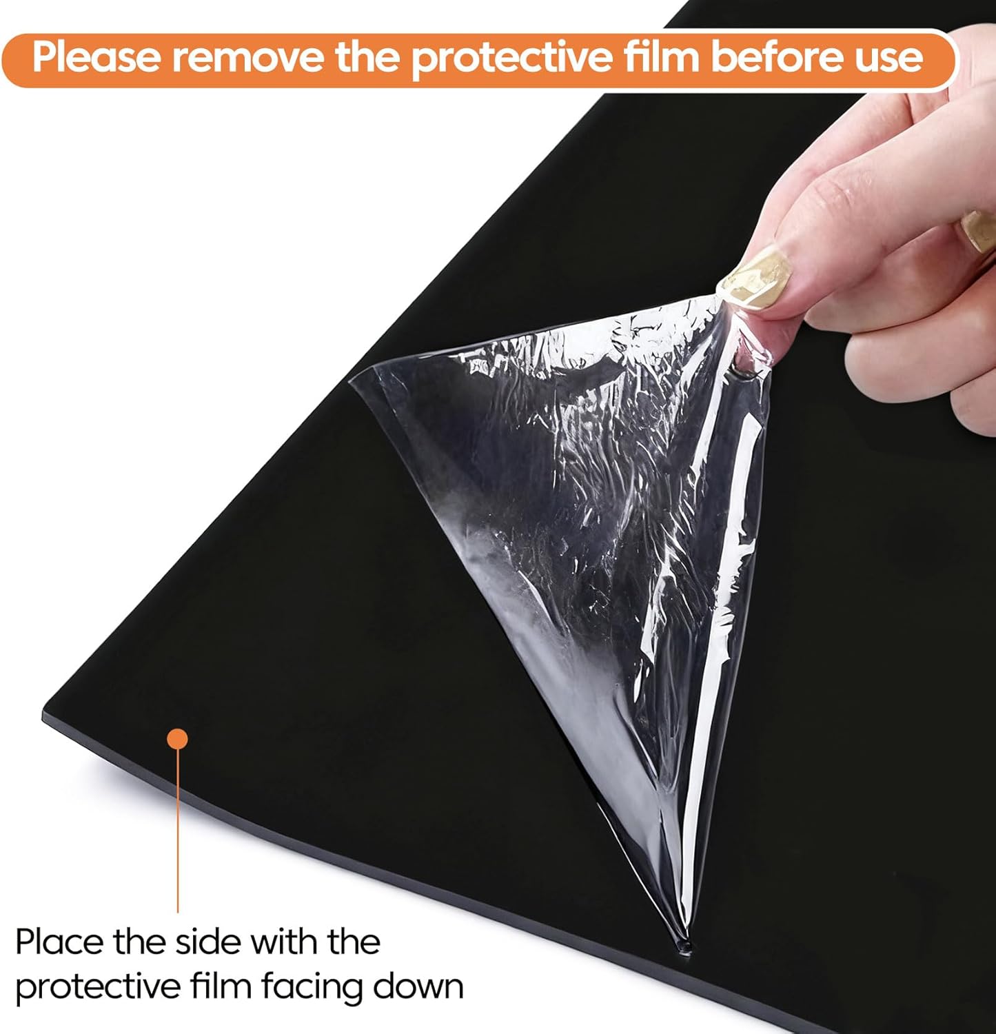 Extra Large Silicone Mat for Kitchen Counter,20"x80" Heat Resistant Mats for Countertop,New Skin-Friendly Material Quartz Countertop Protector Mats,Freely Cuttable (Black,1.6 mm Thick)