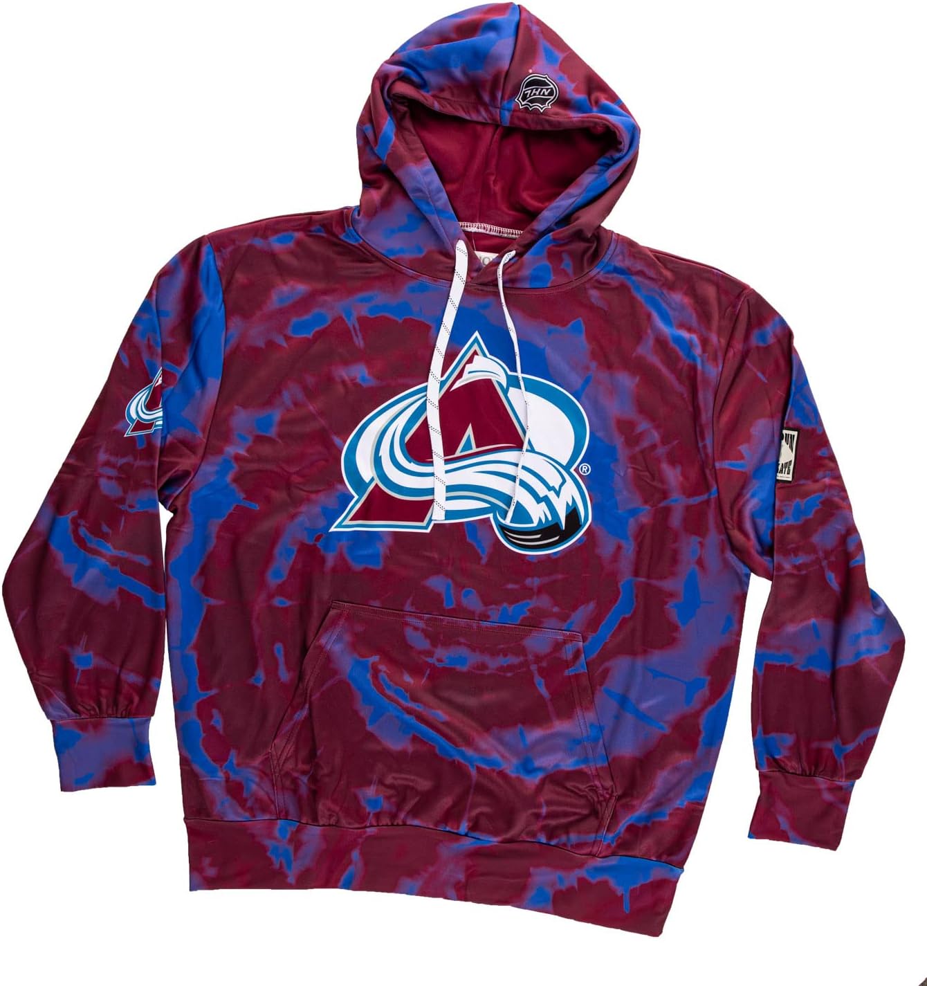 Calhoun NHL Surf & Skate Mens Tie Dye Sublimation Pullover Hoodie