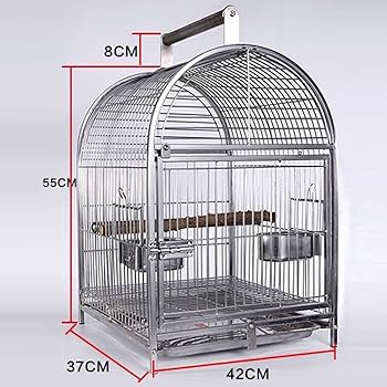 Amazon | 鳥カゴ バードケージ 大きな304ステンレス製鳥かご