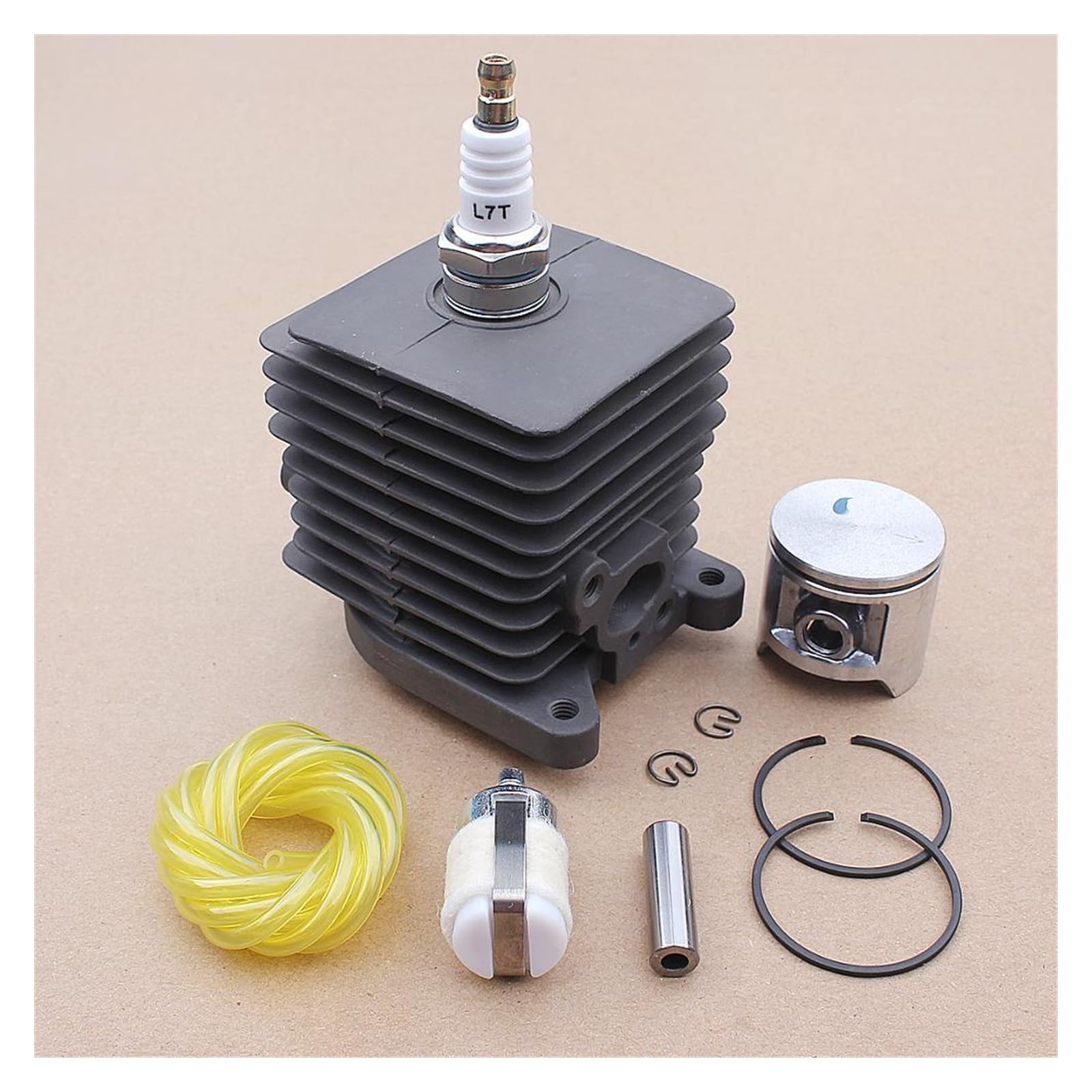 1 zestaw 33.5MM zestaw sworzni tłokowych cylindra dla Homelite S25 25cc 2500 akcesoria do trymera kosa do zarośli przewód paliwowy filtr węża część narzędzia