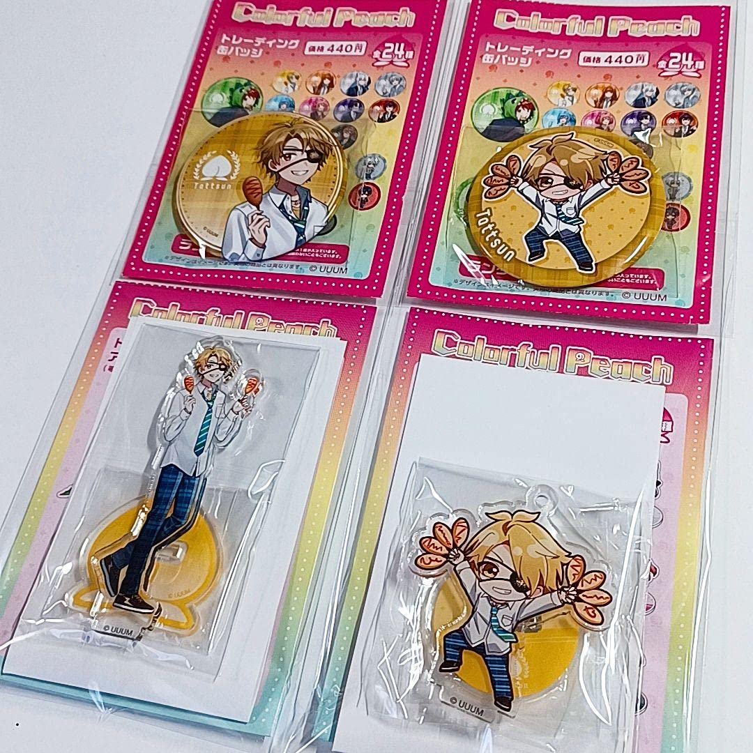 カラフルピーチ【たっつん】缶バッジ　アクリルスタンド Amazon | カラフルピーチ からぴち アクリルスタンド 缶バッジ たっ