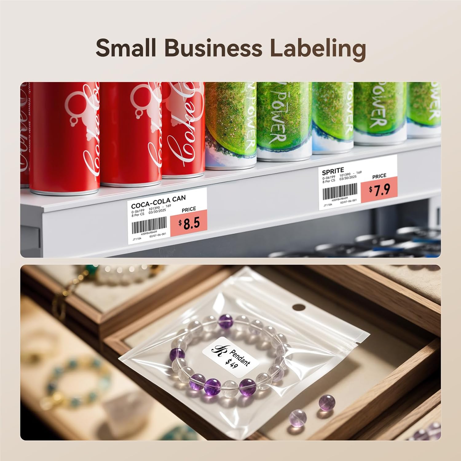 NIIMBOT M2 Thermal Transfer Shelf Labels 1.22" x 2.24" (31x57mm), Only for M2 Label Maker, PET Material, Waterproof and High-Temperature Resistance, Long Storage Time - Image 5