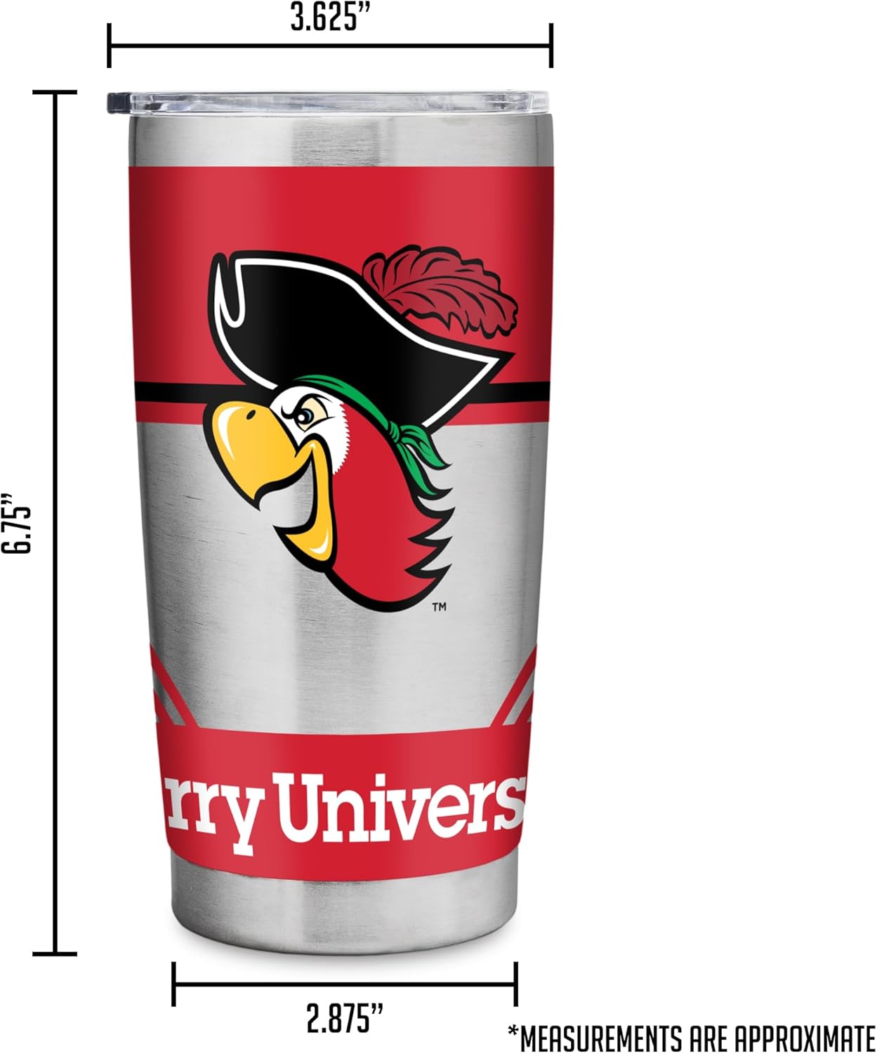 Rico Industries NCAA Barry Buccaneers Standard 20oz Stainless Steel Tumbler with Lid - Great For Coffee, Tea, Water or Cocktails - Image 6