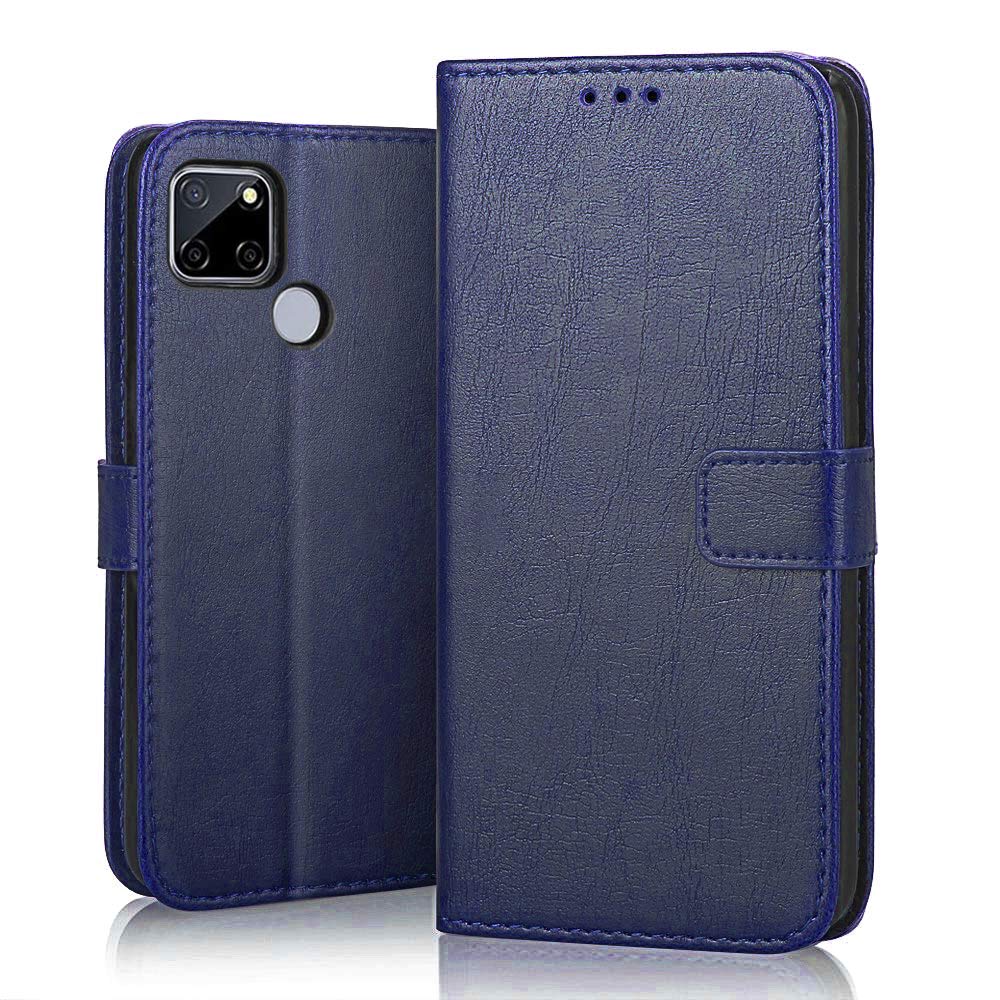 SHINESTAR Realme C12 / Realme Narzo 20 Flip Case | PU Leather Flip Cover Wallet Case with TPU Silicone Case Cover for Realme C12 / Realme Narzo 20 - (Ultimate Blue) (B08KJQ4199) Amazon Price History, Amazon Price Tracker