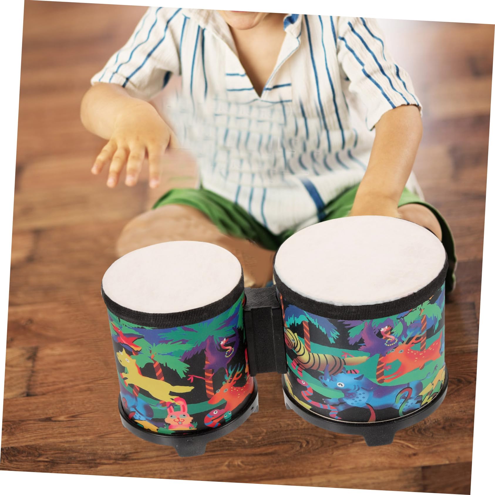 Set Bongos Per Bambini ABOOFAN - Strumento A Percussione Con Bacchette, Per Fest E Musica - Foto 12